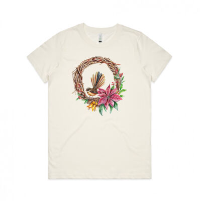 Fantail Wreath - AS Colour Womens Maple Organic Tee Thumbnail