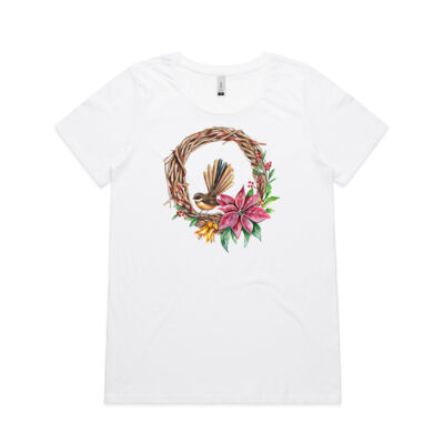 Fantail Wreath - AS Colour Womens Shallow Scoop Tee Thumbnail