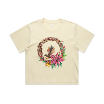 Fantail Wreath - AS Colour Womens Martina Crop Tee Thumbnail