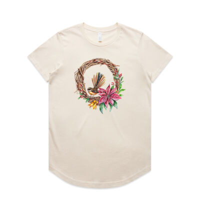 Fantail Wreath - AS Colour Womens Maple Curve Tee Thumbnail