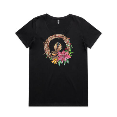 Fantail Wreath - AS Colour Womens Maple Scoop Tee Thumbnail