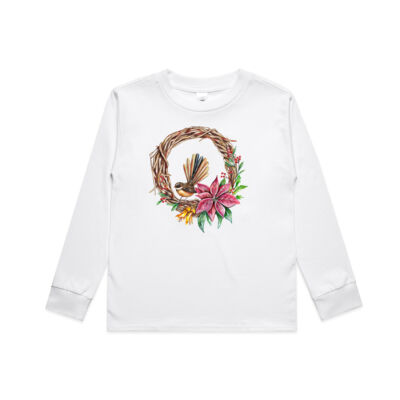 Fantail Wreath - AS Colour Kids Classic Longsleeve Tee Thumbnail