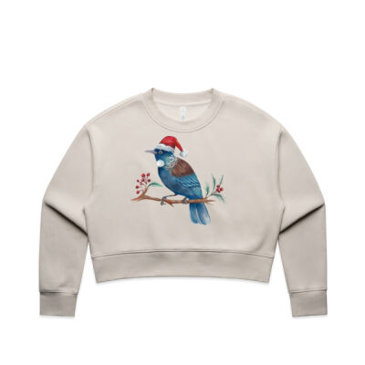 Christmas Tui Bird - AS Colour Women's Relax Crop Crew Thumbnail
