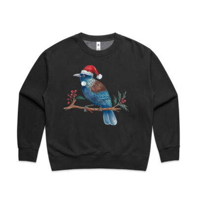 Christmas Tui Bird - AS Colour Women's Faded Relax Crew Thumbnail