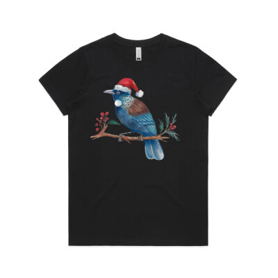 Christmas Tui Bird - AS Colour Womens Maple Organic Tee Thumbnail