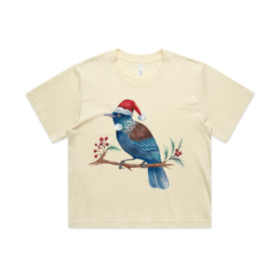 Christmas Tui Bird - AS Colour Womens Martina Crop Tee Thumbnail