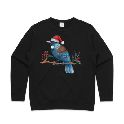 Christmas Tui Bird - AS Colour Womens Premium Crew Thumbnail