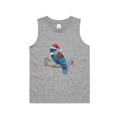 Christmas Tui Bird - AS Colour Kids Barnard Tank Thumbnail
