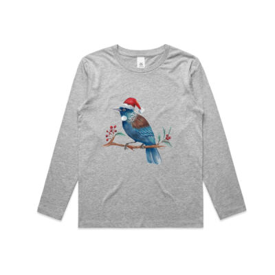 Christmas Tui Bird - AS Colour Kids Longsleeve Tee Thumbnail