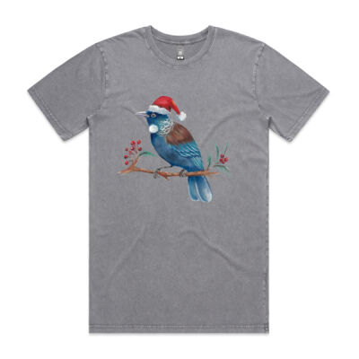 Christmas Tui Bird - AS Colour Mens Stone Wash Staple Thumbnail
