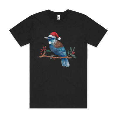 Christmas Tui Bird - AS Colour Mens Block T shirt Thumbnail