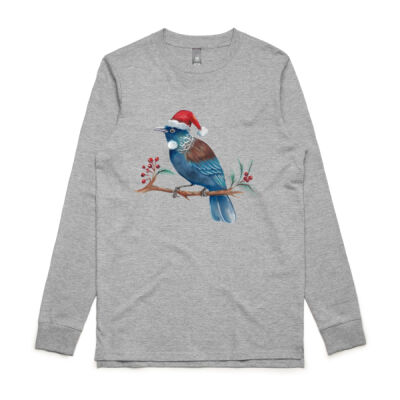 Christmas Tui Bird - AS Colour Mens Base Longsleeve Tee Thumbnail