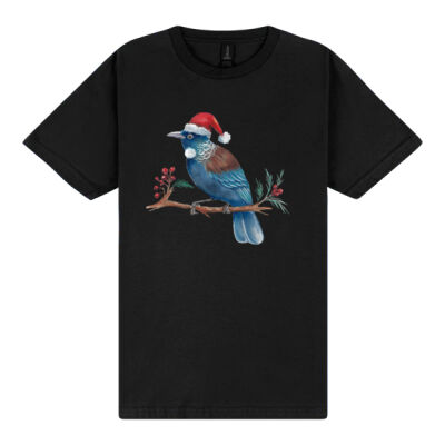 Christmas Tui Bird - Gildan Mens Softstyle Midweight T-Shirt Thumbnail