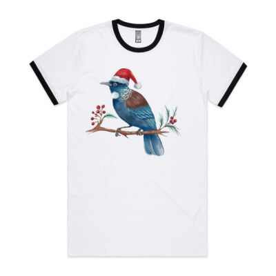 Christmas Tui Bird - AS Colour Mens Staple Ringer Tee Thumbnail