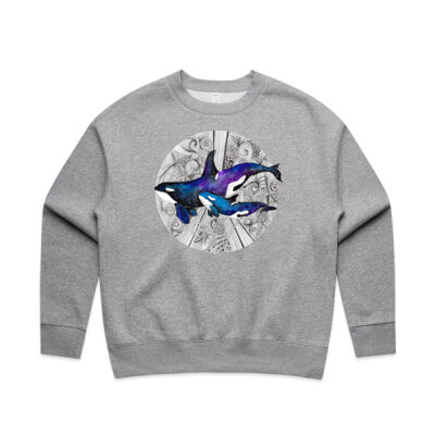 Space Orcas - AS Colour Women's Relax Crew Thumbnail