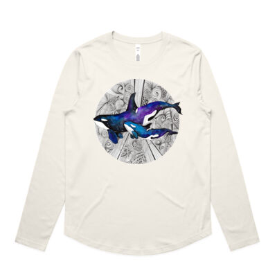 Space Orcas - AS Colour Womens Maple Curve Longsleeve Tee Thumbnail
