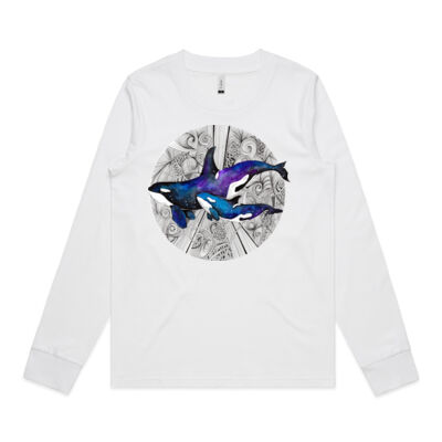 Space Orcas - AS Colour Womens Dice Longsleeve Tee Thumbnail