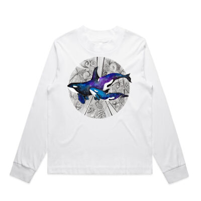 Space Orcas - AS Colour Womens Mock Longsleeve Tee Thumbnail