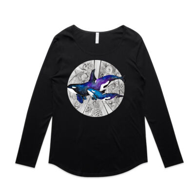 Space Orcas - AS Colour Womens Mali Long Sleeve Tee Thumbnail