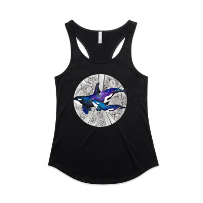 Space Orcas - AS Colour Womens Mali Racerback Singlet Thumbnail