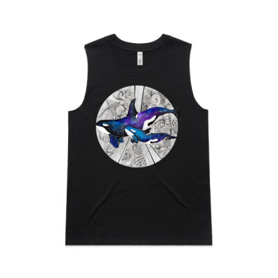 Space Orcas - AS Colour Womens Upside Tank Thumbnail