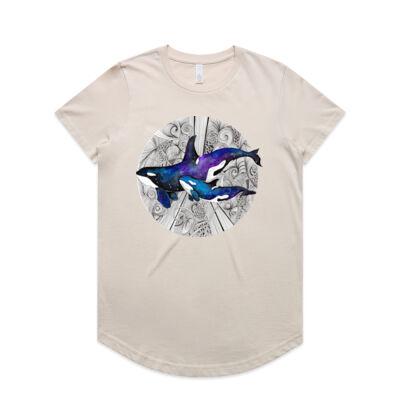 Space Orcas - AS Colour Womens Maple Curve Tee Thumbnail