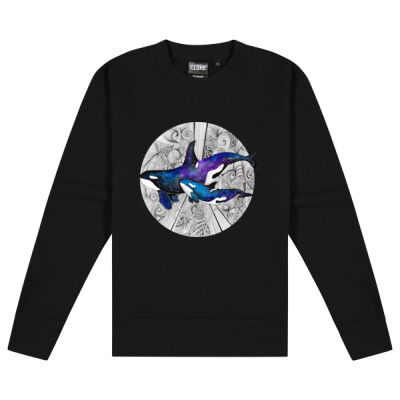 Space Orcas - Cloke Women's Standard Crew Neck Sweat Thumbnail