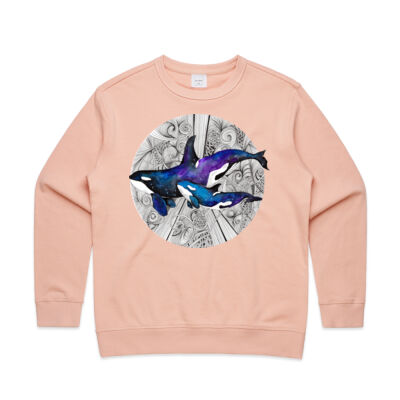 Space Orcas - AS Colour Womens Premium Crew Thumbnail
