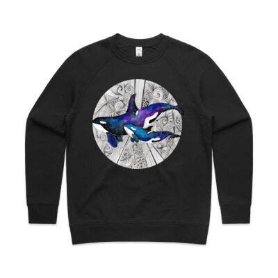 Space Orcas - AS Colour Womens Supply Crew Thumbnail